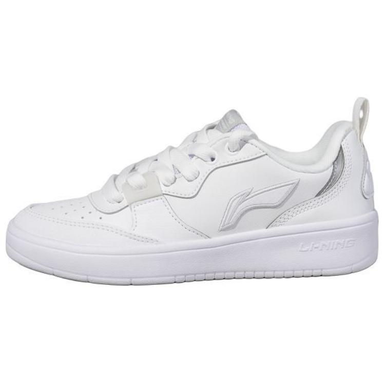 LINING Sports Life Collection Skateboard Shoes Women's Low-Top Standard White