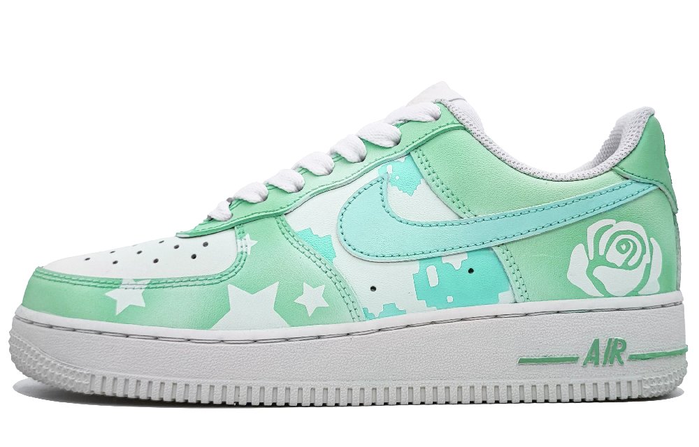 Nike Air Force 1 Anti-Slip Wear-Resistant Low-Top Skateboard Shoes Unisex China Pink Green