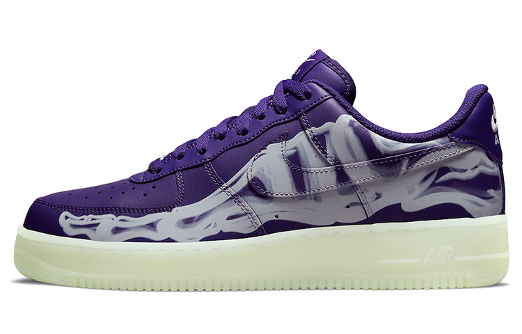 Nike Air Force 1 Low '07 Qs Purple Skeleton Halloween 2021