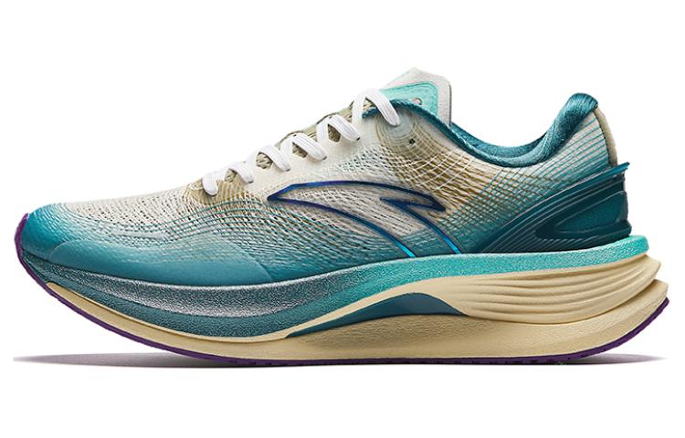 Anta Durable Breathable Low-Top Running Shoes Men's Yellow Cyan