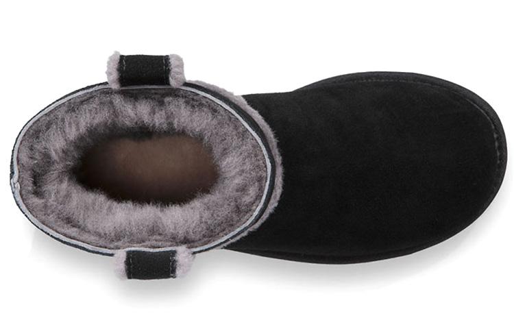 UGG Classic Mini Spill Seam Fleece Lined Black Women's купить в интернет-магазине Yoocart с быстрой доставкой по России.