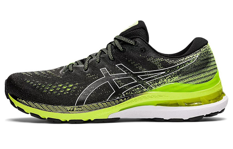 Asics Gel Kayano 28 2E Wide 'Black Hazard Green'