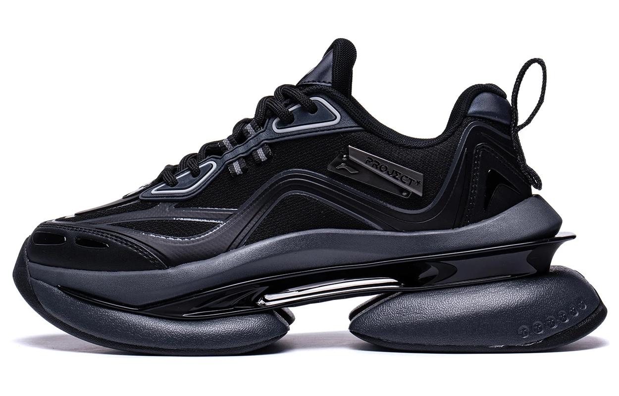 LiNing Project* Elliptic Sky Slip Resistant Abrasion Resistant Low top Casual Shoes Women's Black