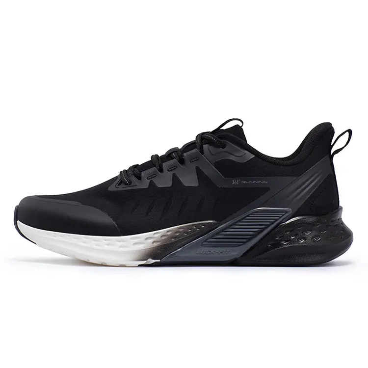 361° Volcano Rainproof Series Running Shoes Men's Low top Obsidian Black/Feather White