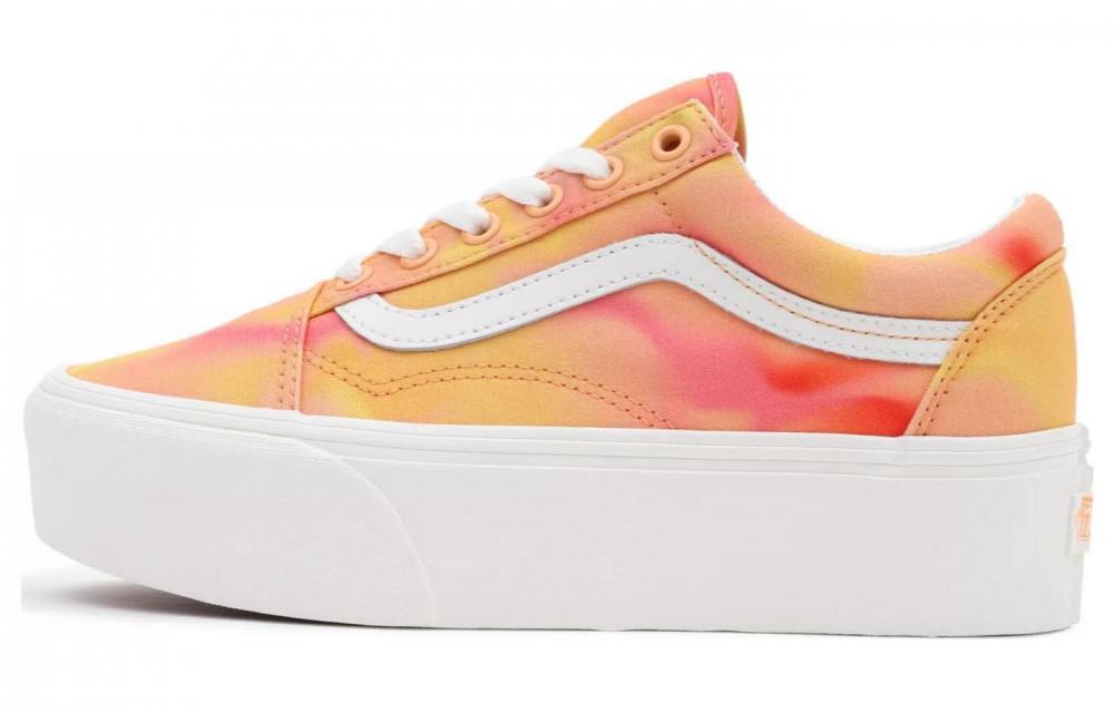 Vans Old Skool Stackform Shoes 'Orange White' Women's