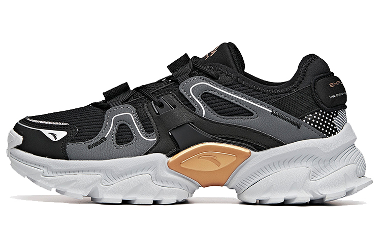 Anta Outdoor Collection Cushioning Anti-Slip Wear-Resistant Breathability Low-Top Casual Shoes Women's Black Silver