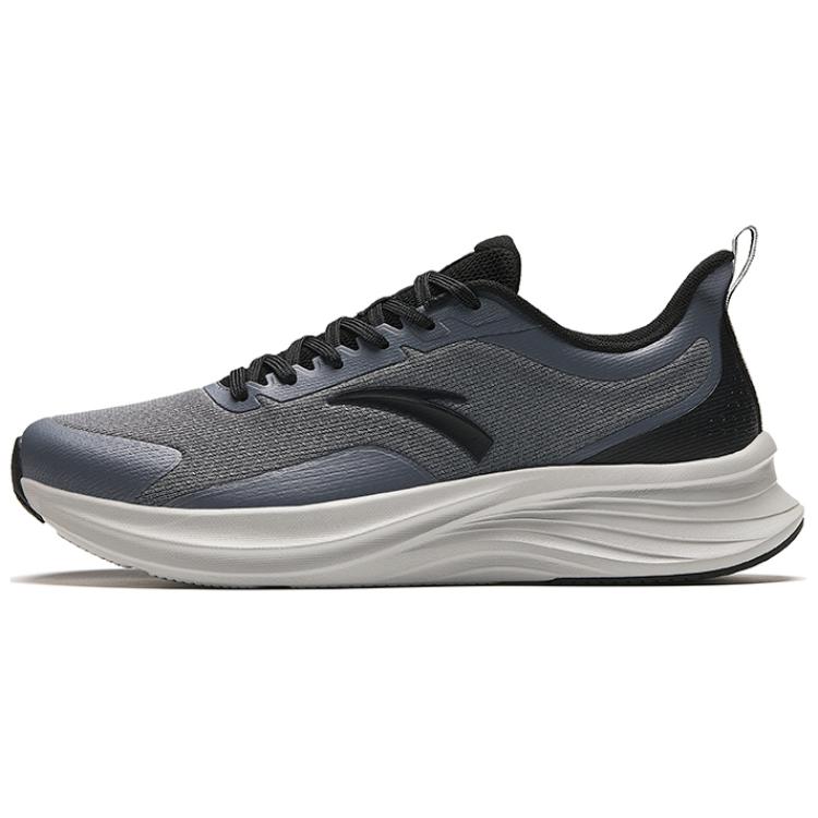 Anta Cushioning Wear-Resistant Low-Top Running Shoes Men's Gray Black