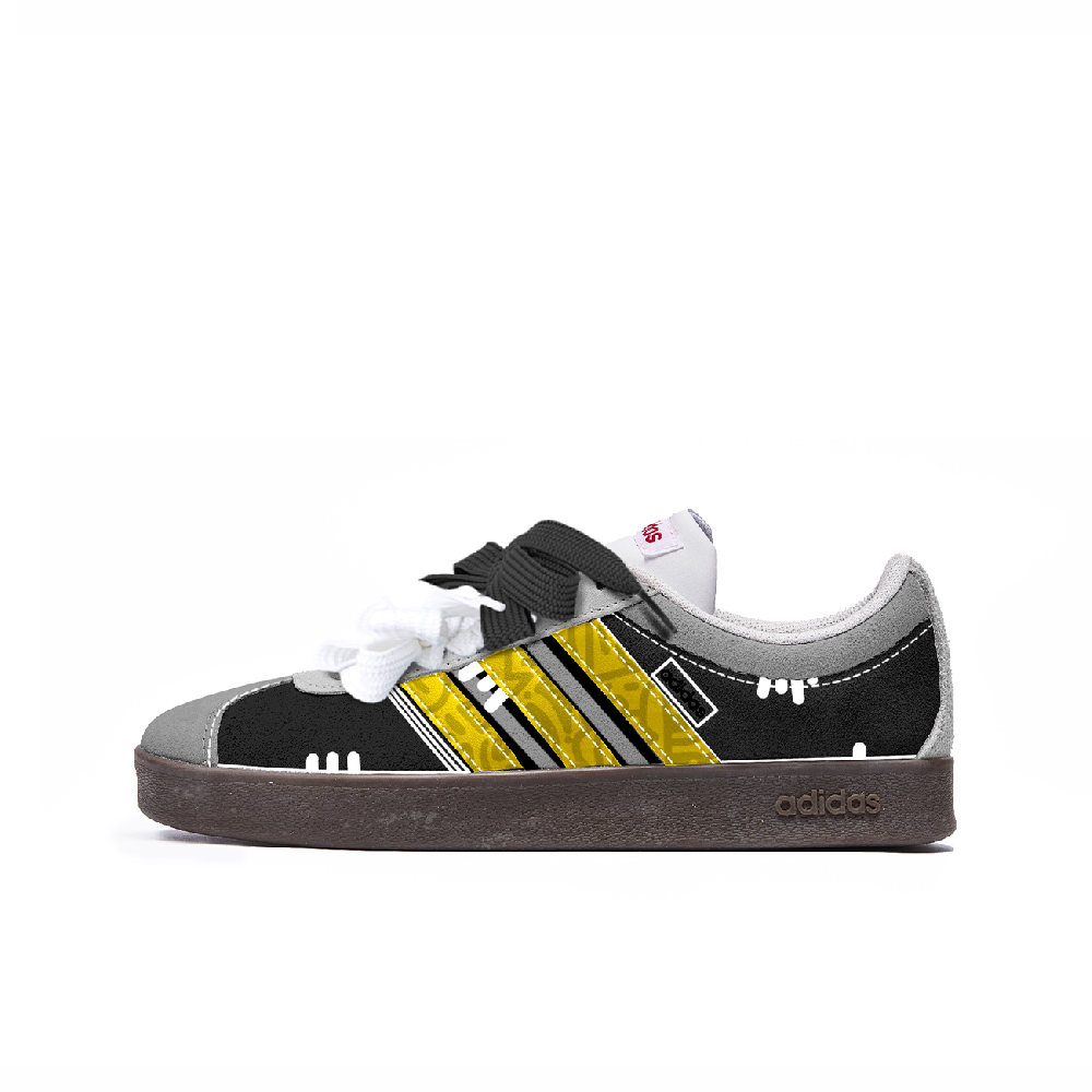 Adidas Neo VL Court Lifestyle Skateboard Shoes Unisex Low Top Black/Orange
