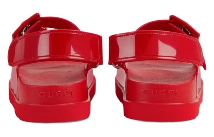 GUCCI Mini Double G Sandal Red Rubber Women's купить в интернет-магазине Yoocart с быстрой доставкой по России.