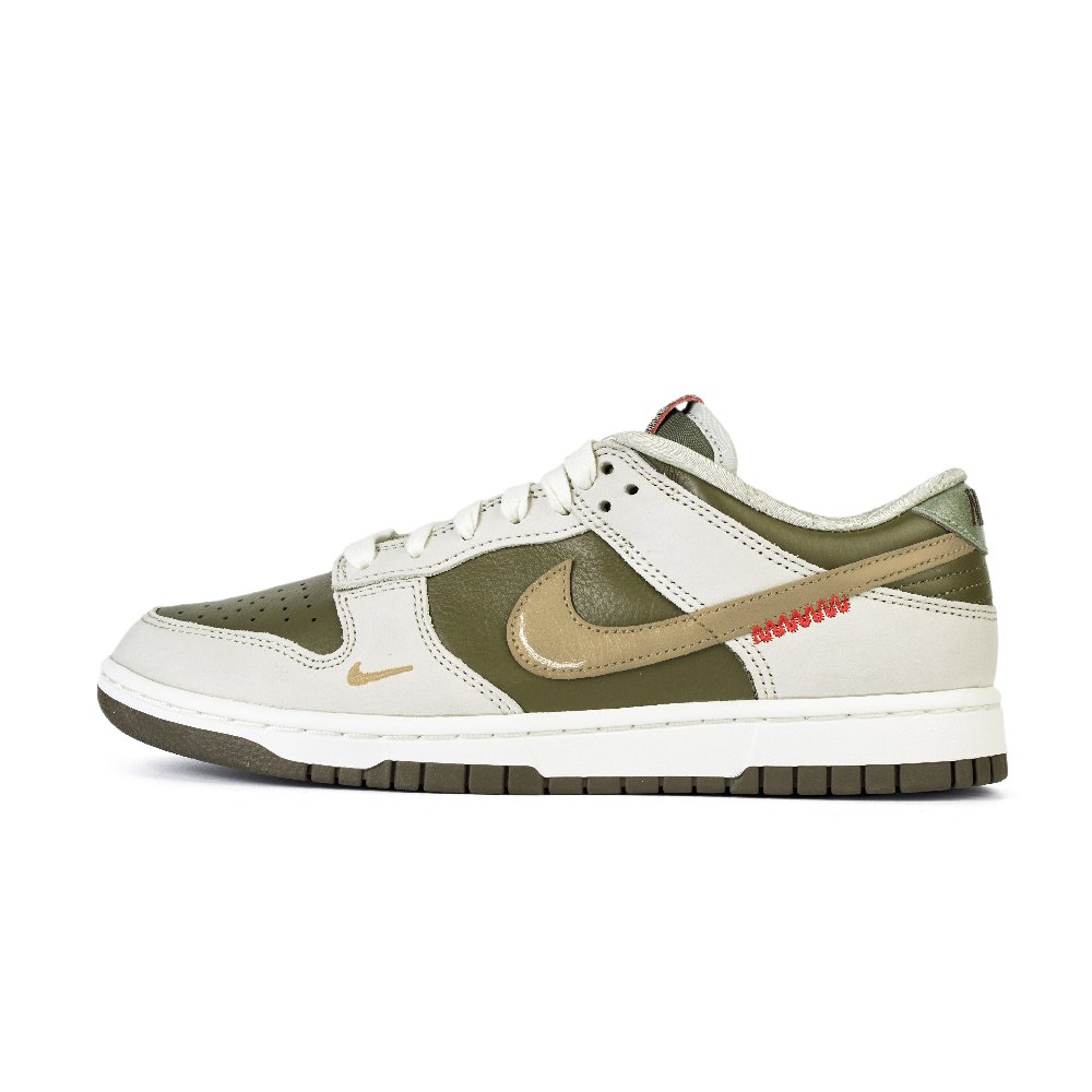 Nike Dunk Anti-Slip Wear-Resistant Low-Top Skateboard Shoes Unisex Beige Green