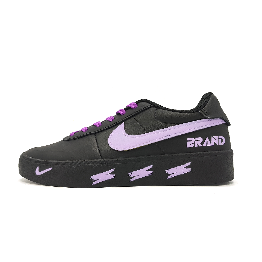 Nike Court Shot Wake Up From A Dream Abrasion Resistant Low Top Skateboard Shoes Unisex Purple