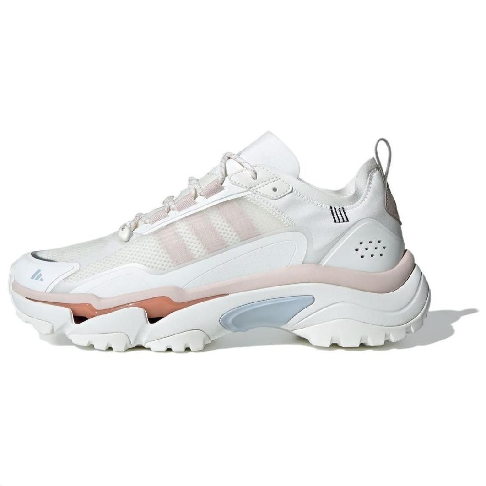 Adidas Citywowlk MT Cushioning, Wear Resistant Low Top Casual City Commute Running Shoes Unisex White Pink
