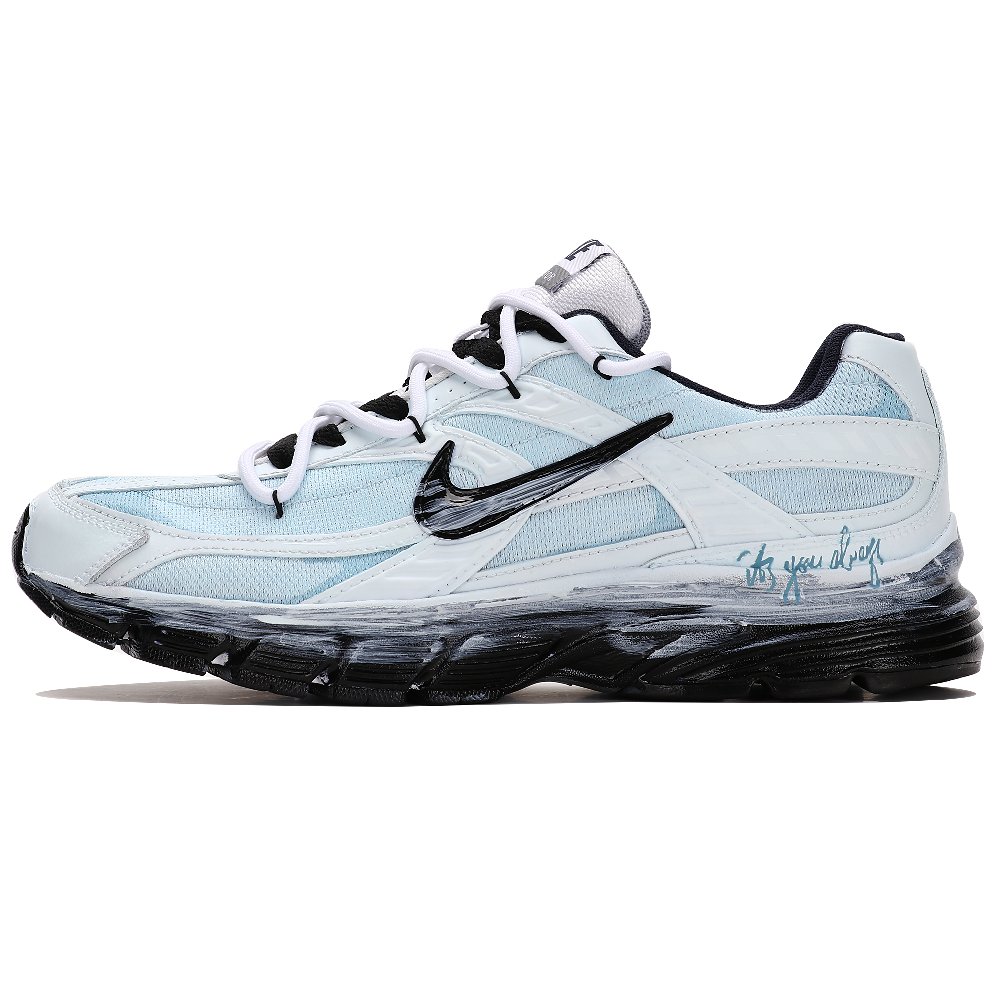 Nike Initiator Cushioning, Wear Resistant Low top Running Shoes Men's Blue Black