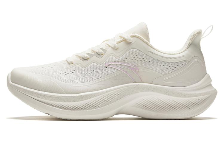 Anta Cushioning Lightweight Low Top Training Running Shoes Women's Ecru