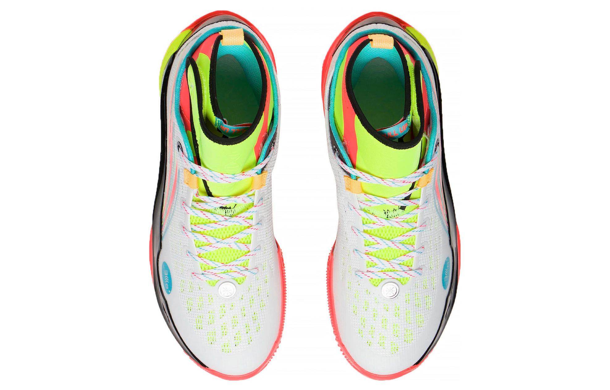 LiNing 808 2 ULTRA Ultra Cushioning Anti-Slip And Wear-Resistant High-Top Basketball Shoes White Green Red купить в интернет-магазине Yoocart с быстрой доставкой по России.