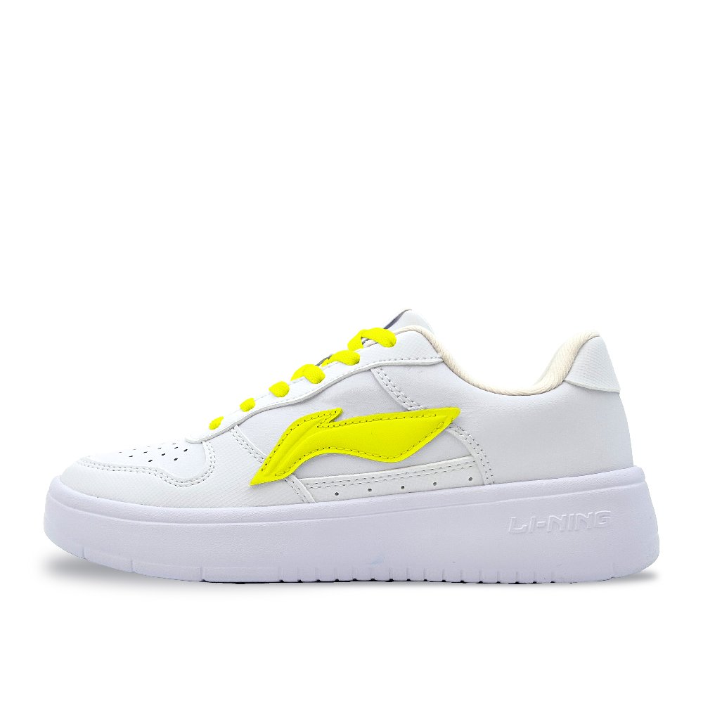 LiNing Pontoon Boats Slip Resistant, Abrasion Resistant, Breathable Low Top Skateboard Shoes Women's White