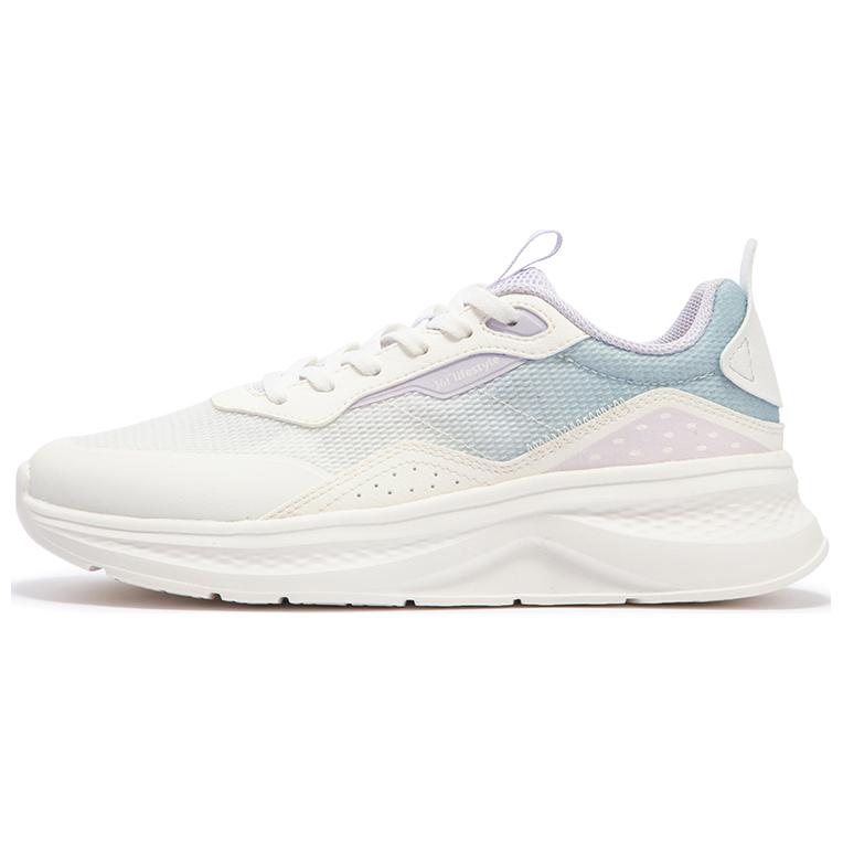 361° Life Collection Anti-Slip Wear-Resistant Low-Top Casual Running Shoes Women's White Purple