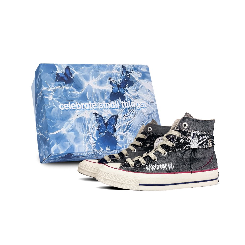 Converse Chuck 70 Abrasion Resistant High Top Canvas Shoes Unisex Black White Red