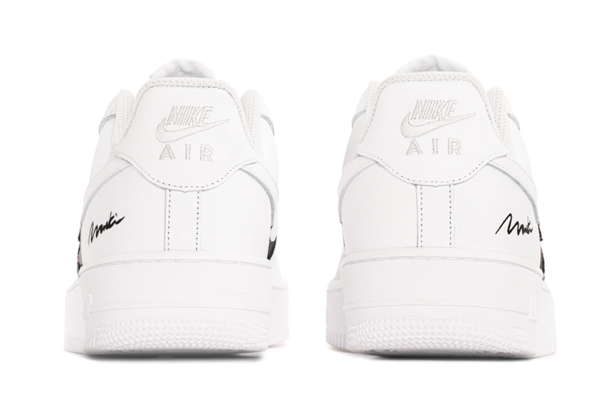 Nike Air Force 1 Abrasion Resistant Low top Skateboard Shoes Men's White Black купить в интернет-магазине Yoocart с быстрой доставкой по России.