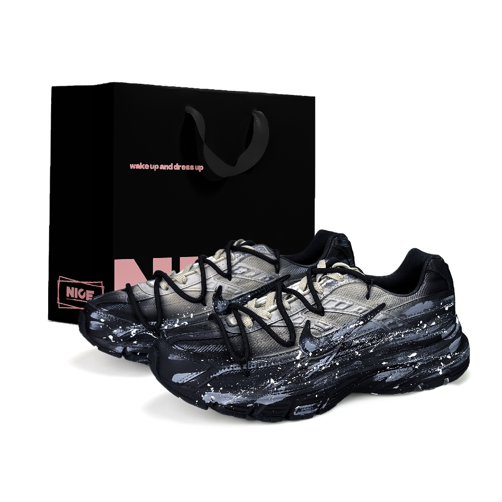 Nike Initiator Running Shoes Unisex Low Top Black