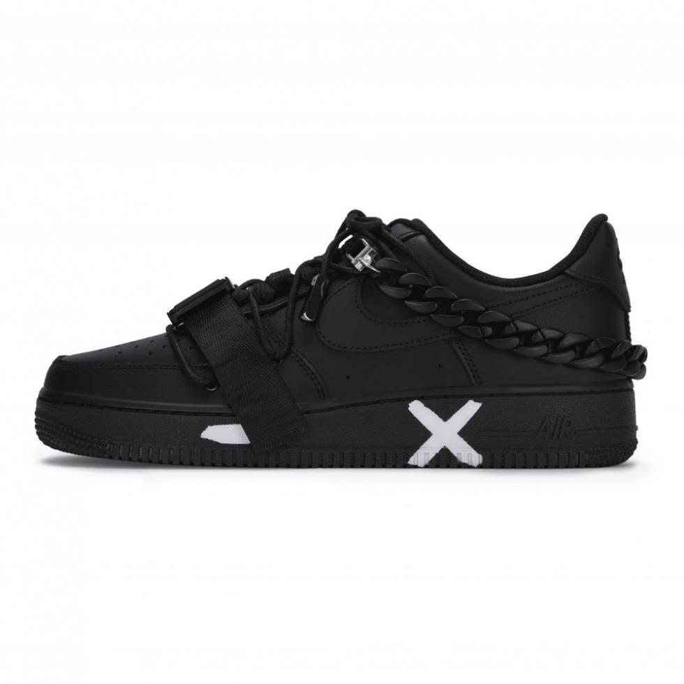 Nike Air Force 1 07 Air Force 1 Thermal Coverage Low Top Skateboard Shoes Unisex Black