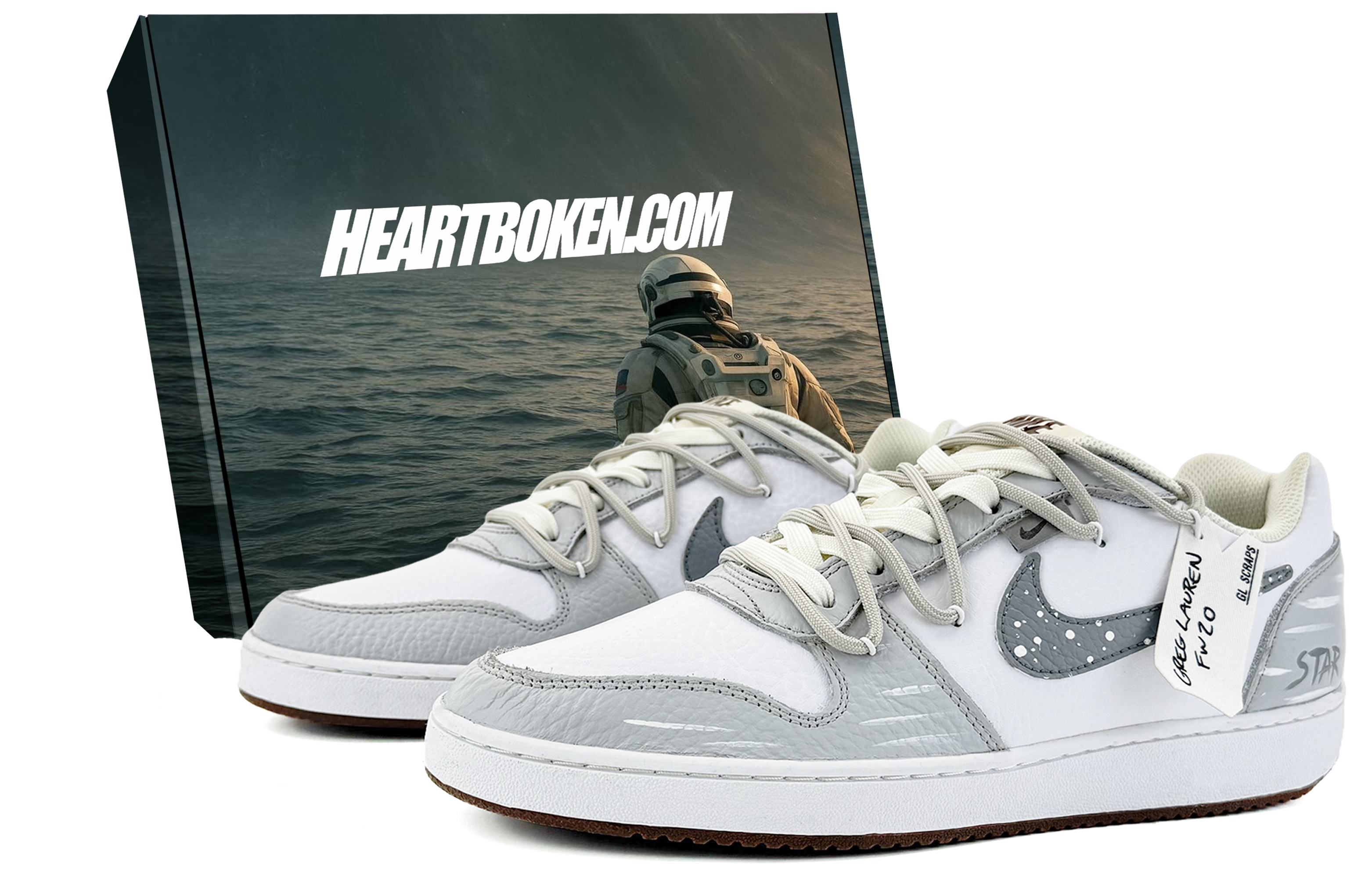 Nike EBERNON Skateboard Shoes Men's Low top Gray