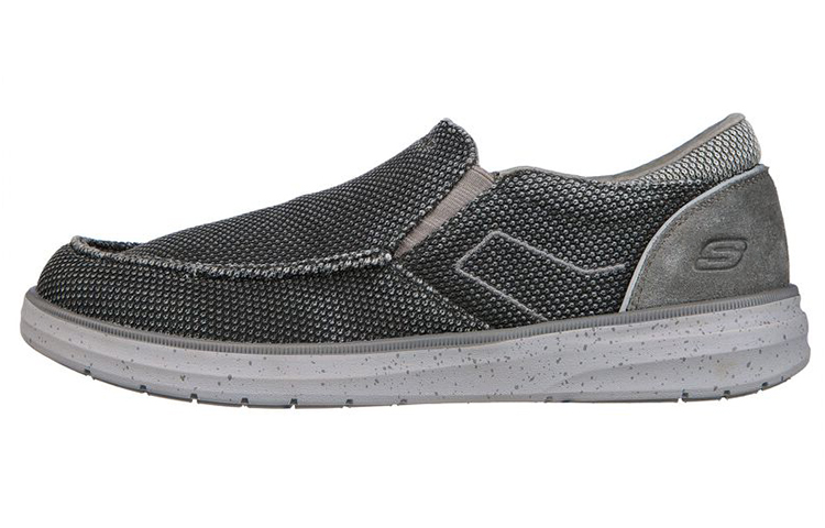 Skechers Low Top Casual Shoes Men's Black Gray