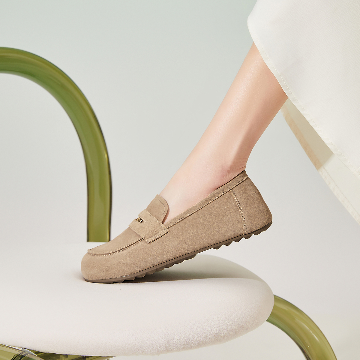 EBLAN Loafers Women's Apricot купить в интернет-магазине Yoocart с быстрой доставкой по России.
