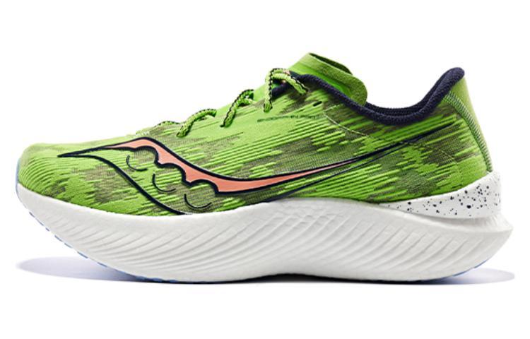 Saucony Endorphin Pro 3 Anti-Slip Wear-Resistant Low-Top Carbon Plate Training Running Shoes Men's Green White