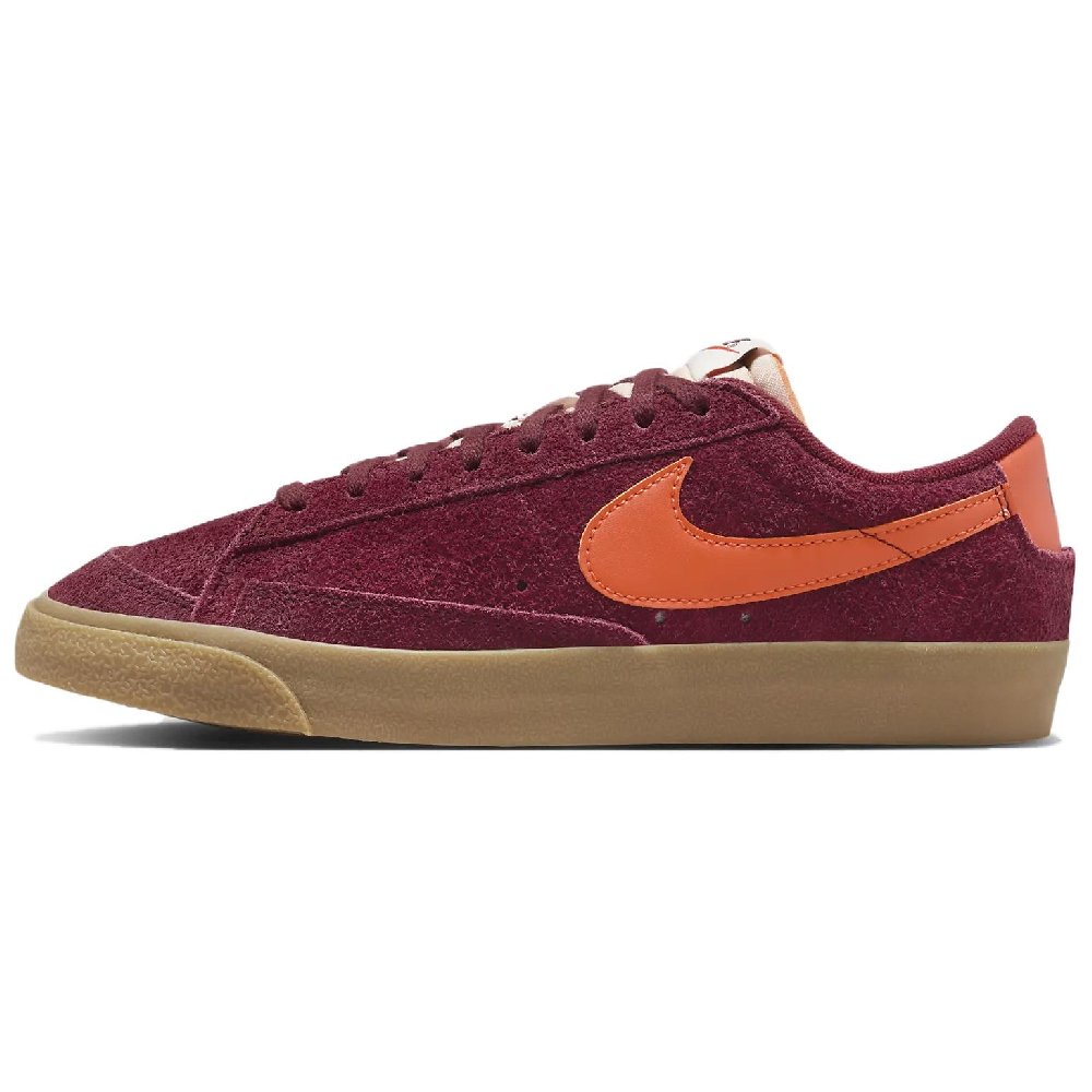 Nike Blazer Low '77 Vintage Team Red Safety Orange Gum Women's
