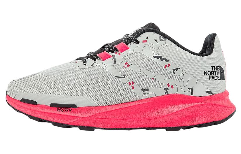 THE NORTH FACE Vectiv Eminus Running Sneakers ' Tnf White Trail Marker Print Brilliant Coral' Women's
