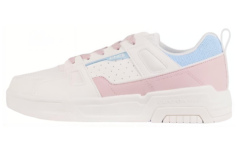 361° Wear resistant And Lightweight Low Top Skateboard Shoes Women's Pink White