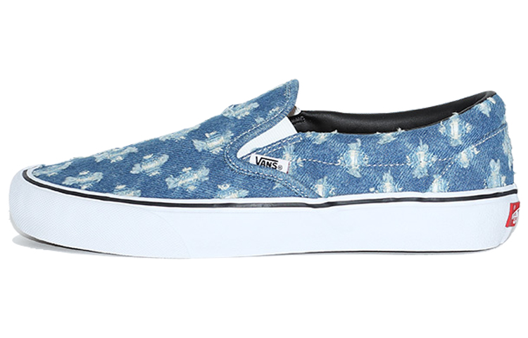 Vans Slip On Supreme Hole Punch Denim Blue