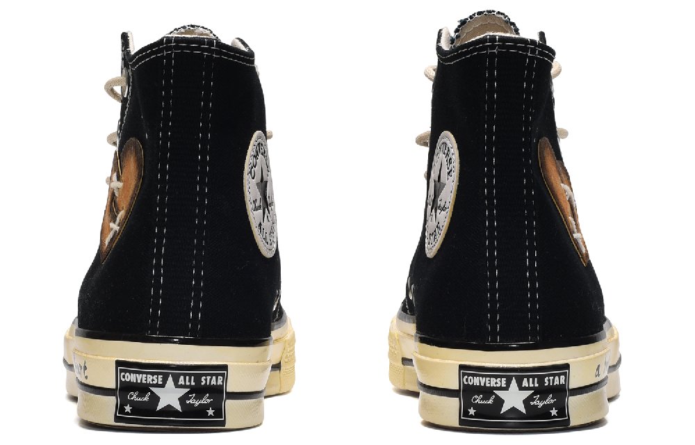 Converse 1970s Chuck 70 Lightweight High-Top Canvas Shoes Unisex Black Yellow