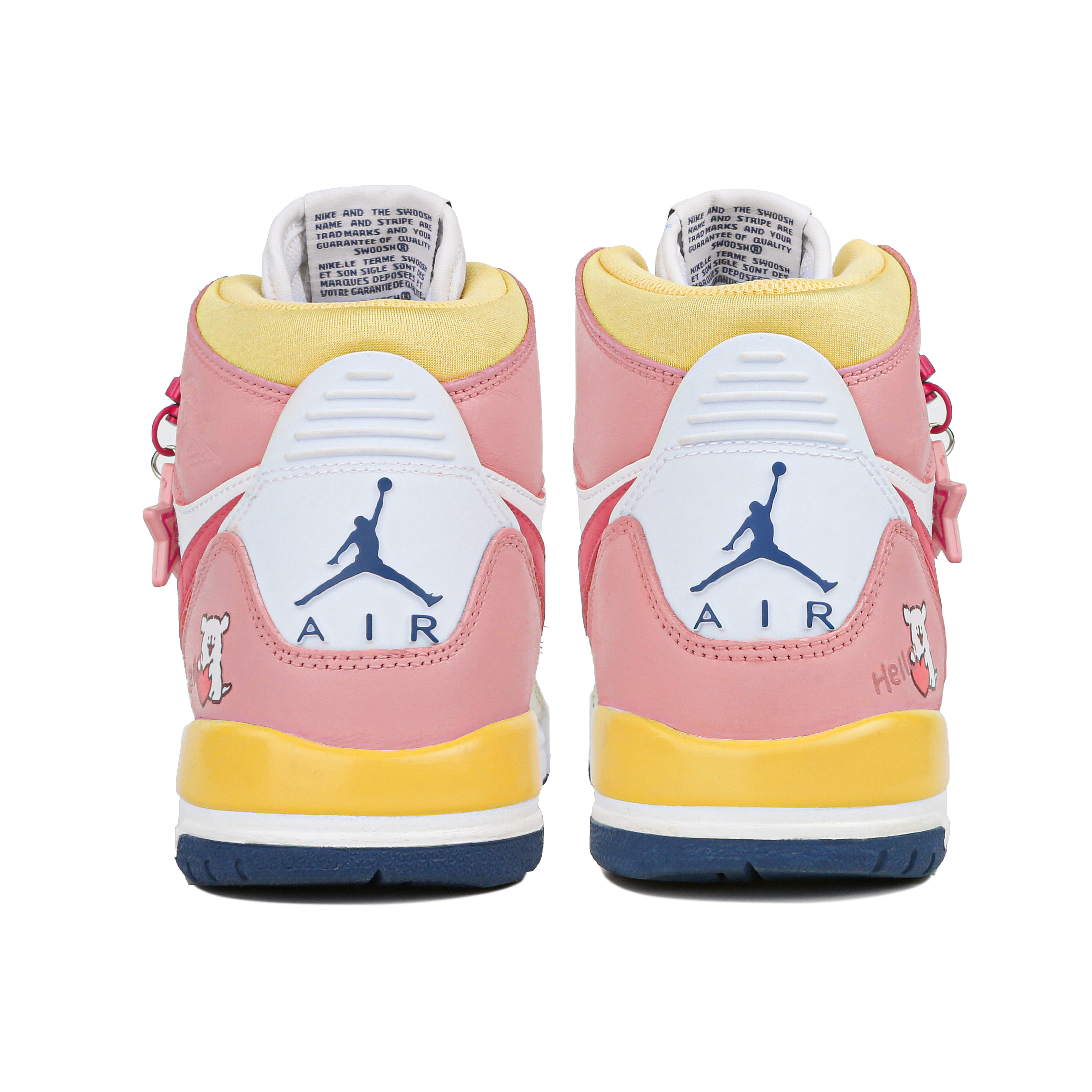 Jordan Legacy 312 High-Top Vintage Basketball Shoes GS Pink White купить в интернет-магазине Yoocart с быстрой доставкой по России.