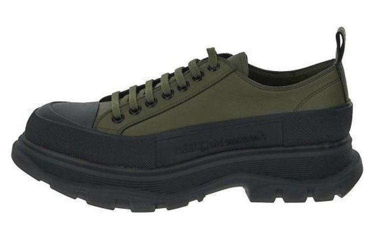 Alexander McQueen Lace Up Sneakers 'Army Green Black'