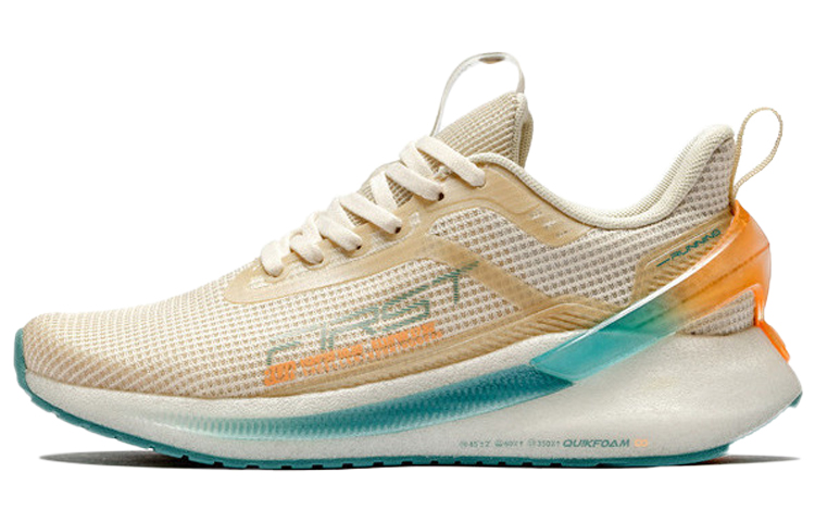 361° Cushioning Breathable Abrasion Resistant Slip Resistant Low Top Running Shoes Women's Light Brown Mesh
