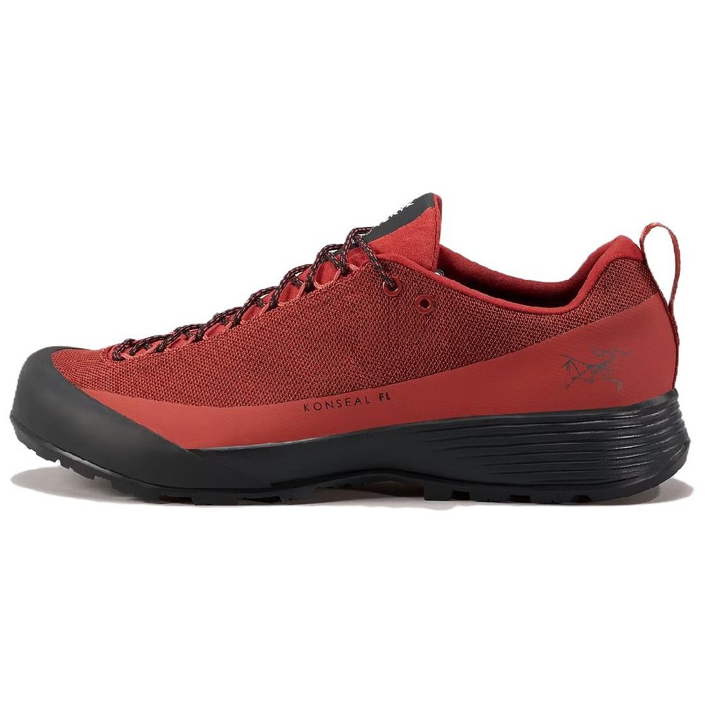 Arcteryx Konseal FL Anti-Slip Wear-Resistant Low-Top Outdoor Shoes Men's Red Black