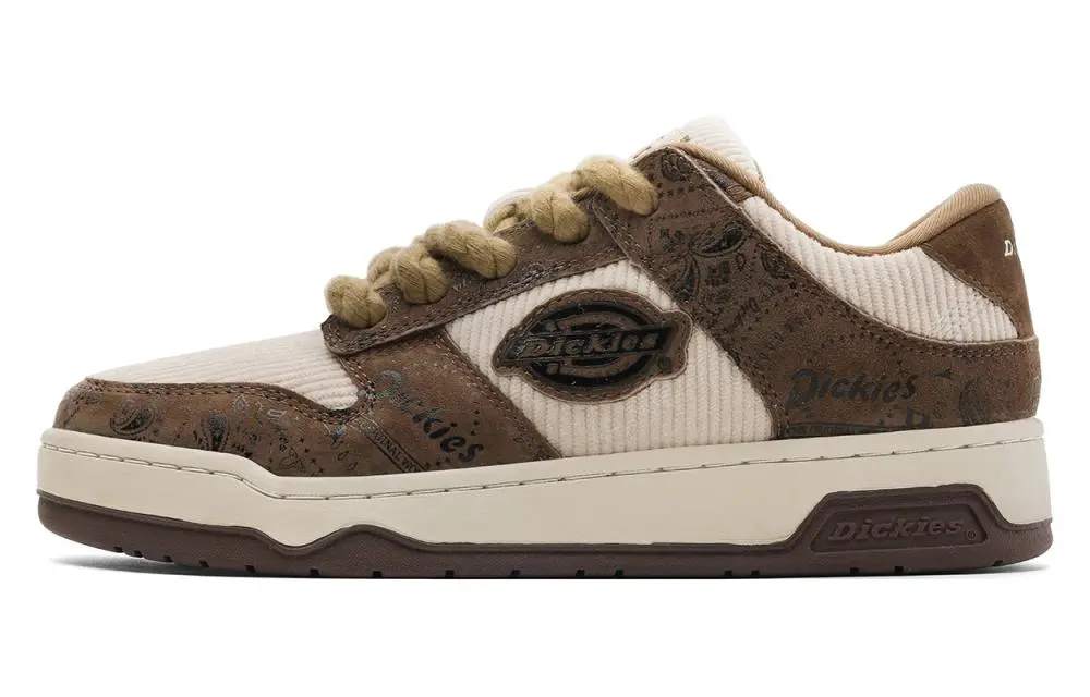 Dickies Low-Top Skateboard Shoes Men's Coconut Shell Brown