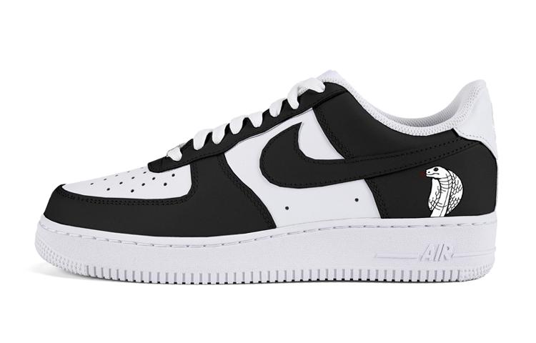 Nike Air Force 1 Air Force 1-1 Low-Top Skateboard Shoes Men's Black White