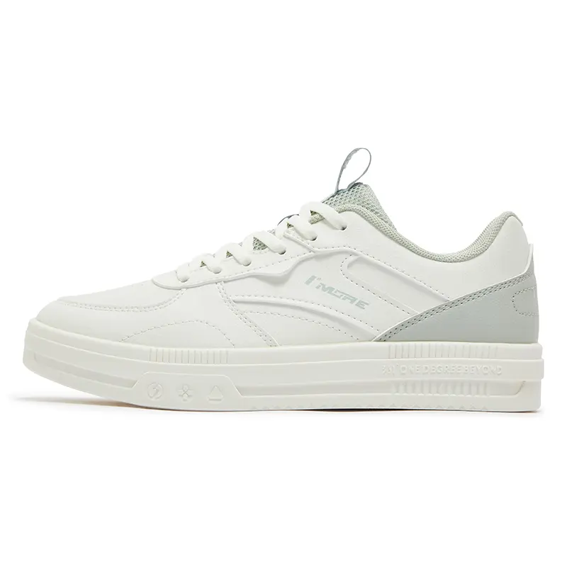 361° Air Force One Water-Resistant Lightweight Low-Top Skateboard Shoes Women's White Green