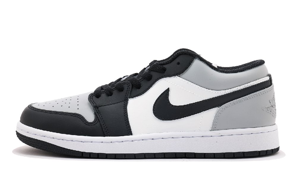 Jordan Air Jordan 1 Low Top Vintage Basketball Shoes Unisex Light Gray