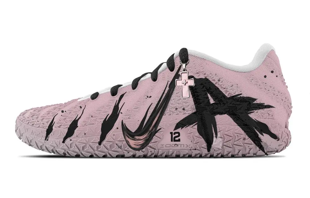 Nike Ja Morant 3 Phantom Of The Wind Abrasion Resistant Low top Basketball Shoes Unisex Black Pink