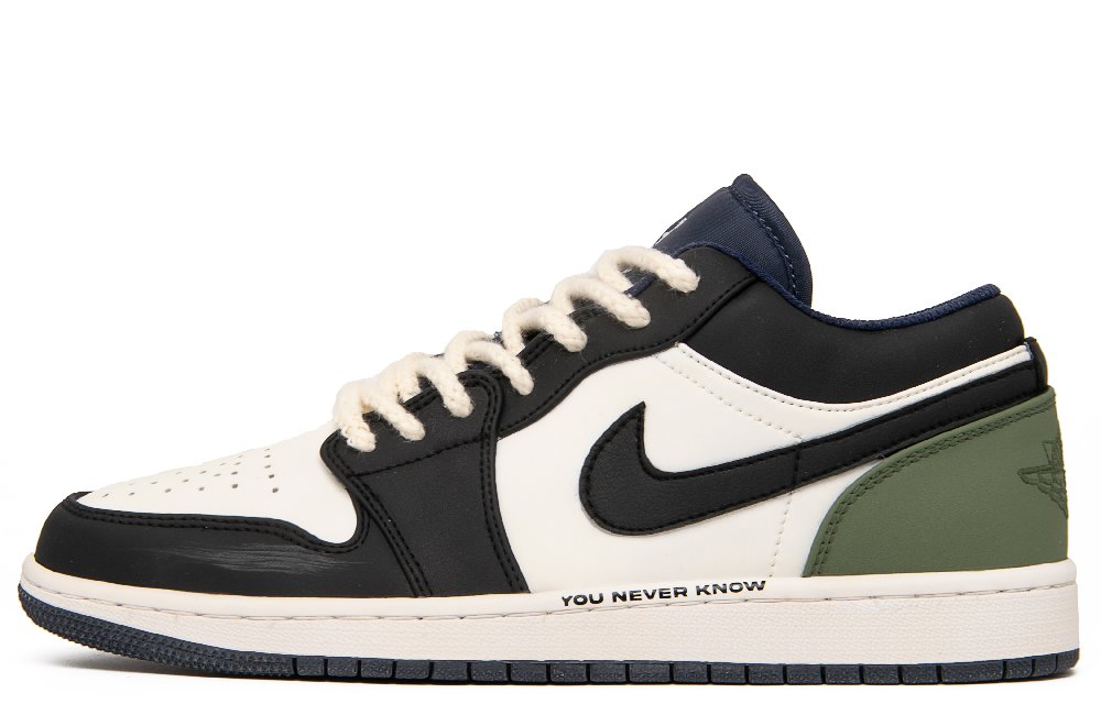 Jordan Air Jordan 1 Open Country Abrasion Resistant Slip Resistant Low Top Vintage Basketball Shoes Men's Black Green