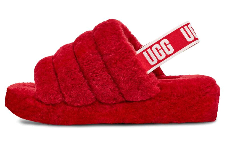 UGG Fluff Yeah Slide Ribbon Red Women's