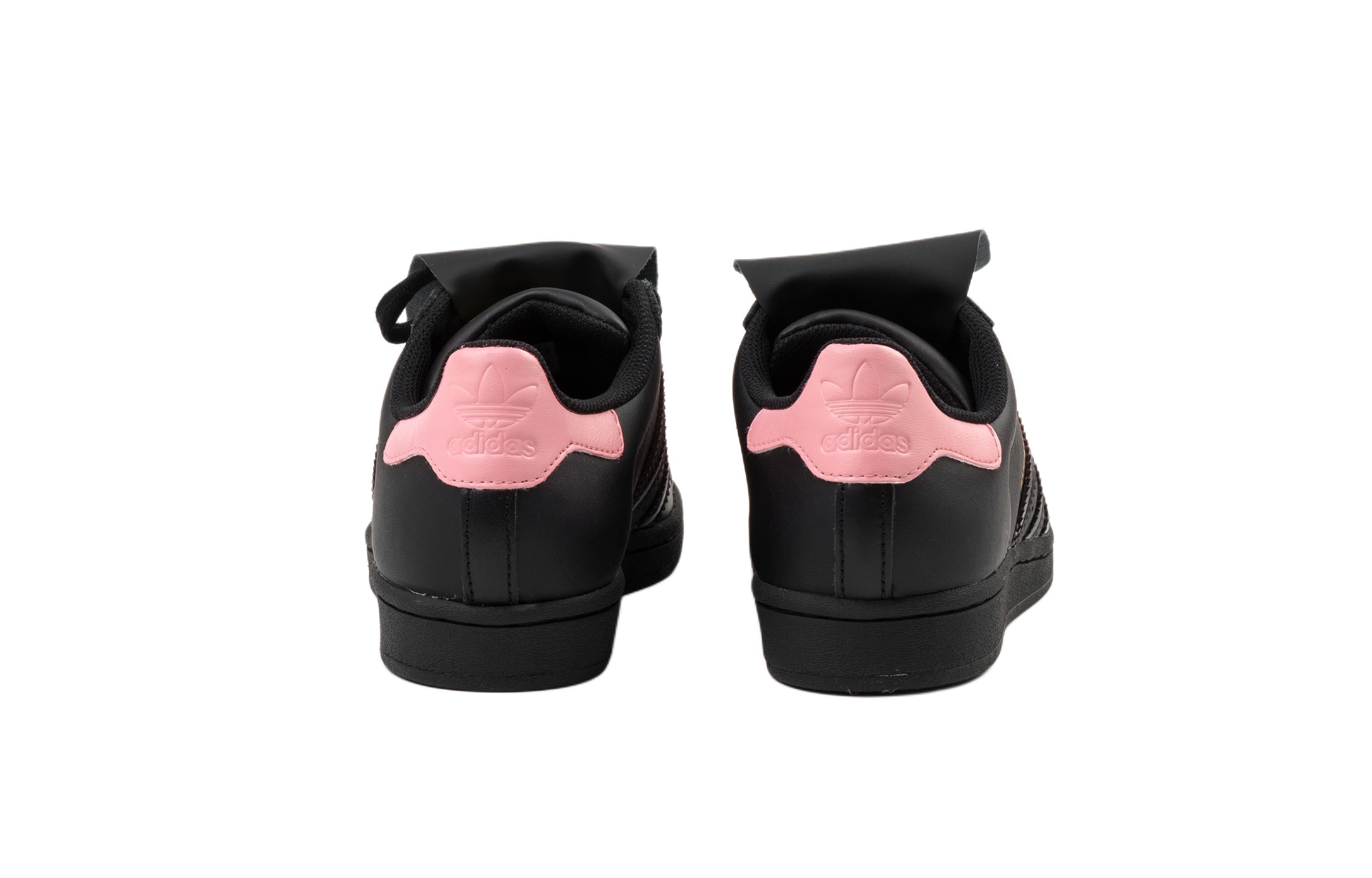 Adidas Originals SUPERSTAR Abrasion Resistant Low Top Skateboard Shoes Unisex Black Pink купить в интернет-магазине Yoocart с быстрой доставкой по России.