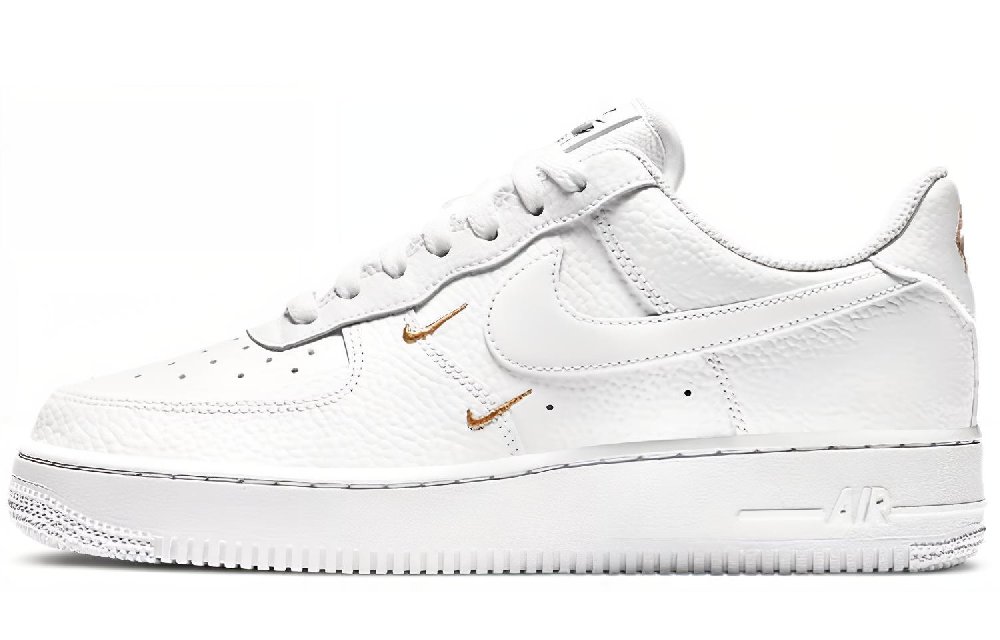Nike Air Force 1 Low 07 Essential White Metallic Gold Women's