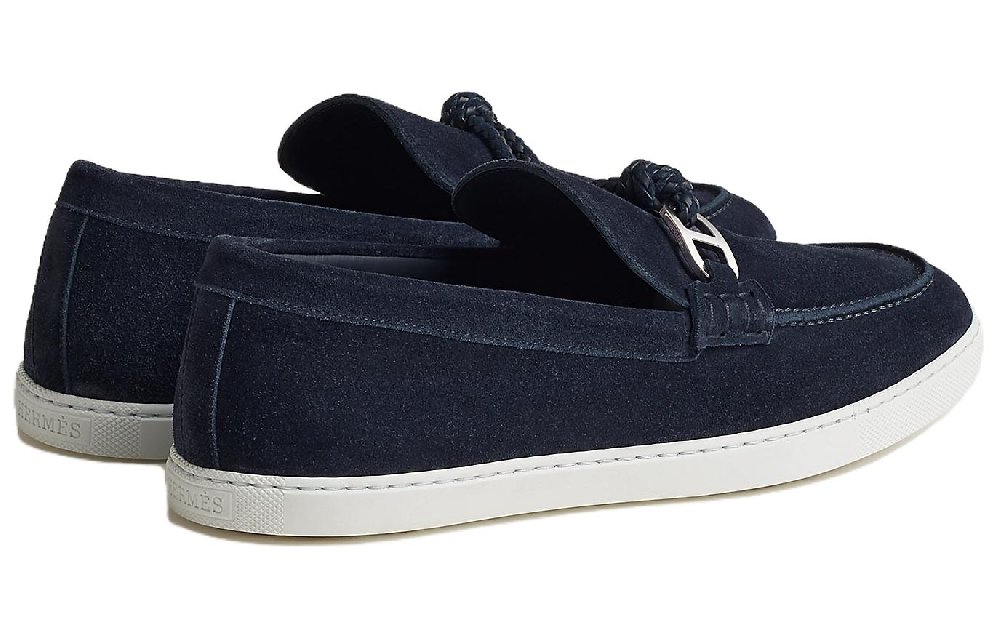 HERMES Ignacio Loafers Men's Marine Blue