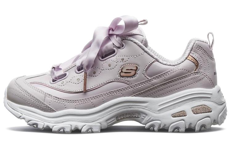 Skechers D'LITES 1.0 Anti-Slip And Wear-Resistant Coverage Support Low-Top Casual Shoes Women's Lavender