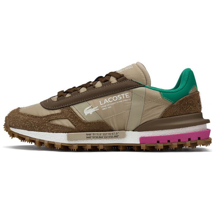 LACOSTE Abrasion-Resistant Low-Top Casual Shoes Men's Brown